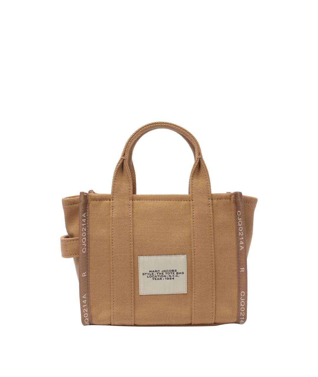 MARC JACOBS Бежевая хлопковая сумка тоут, фото 2