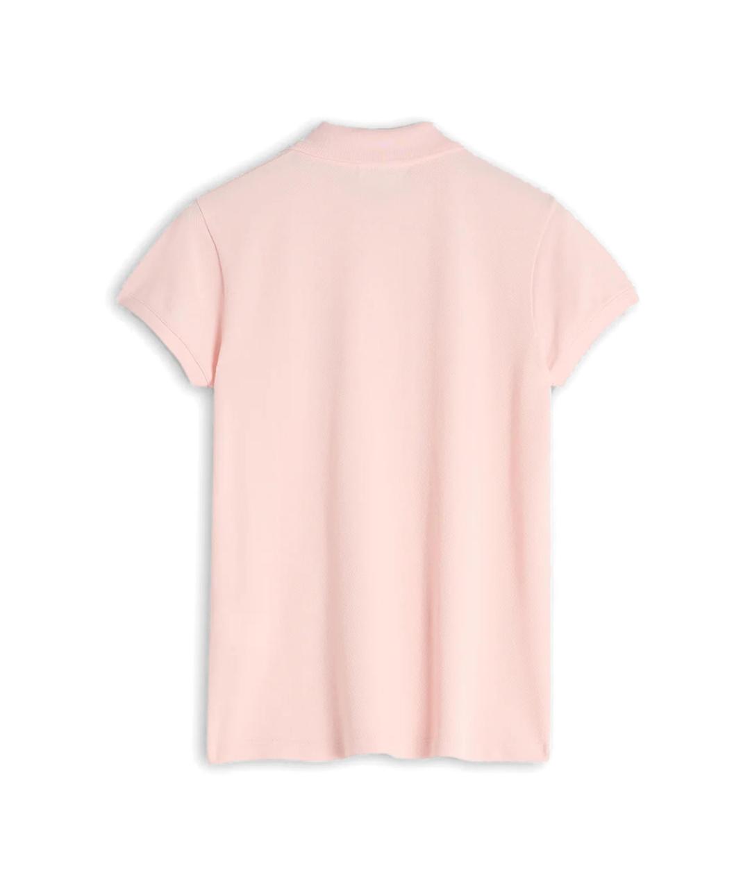 MAISON KITSUNE Розовая хлопковая футболка, фото 2