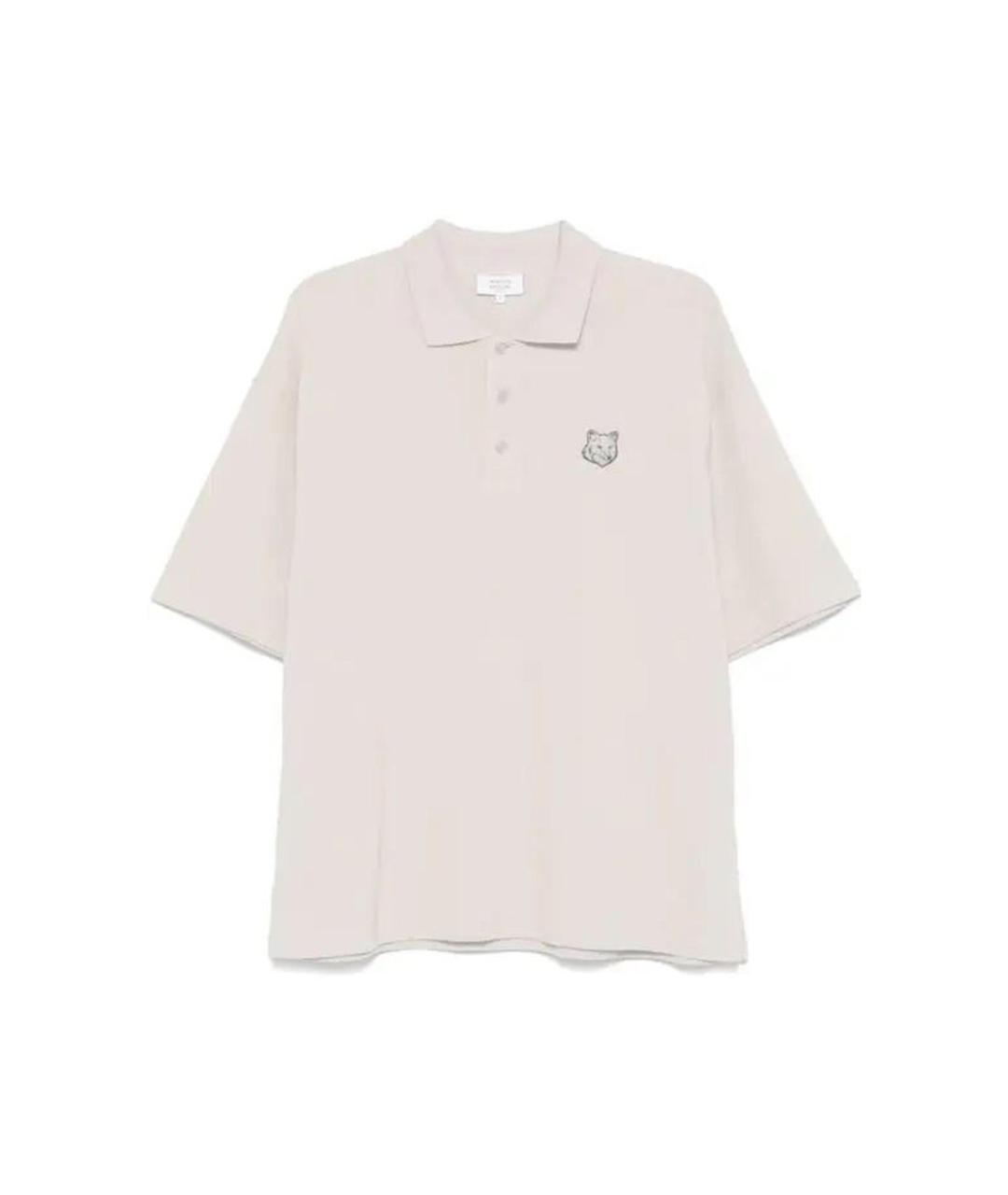 MAISON KITSUNE Розовое хлопковое поло с коротким рукавом, фото 1