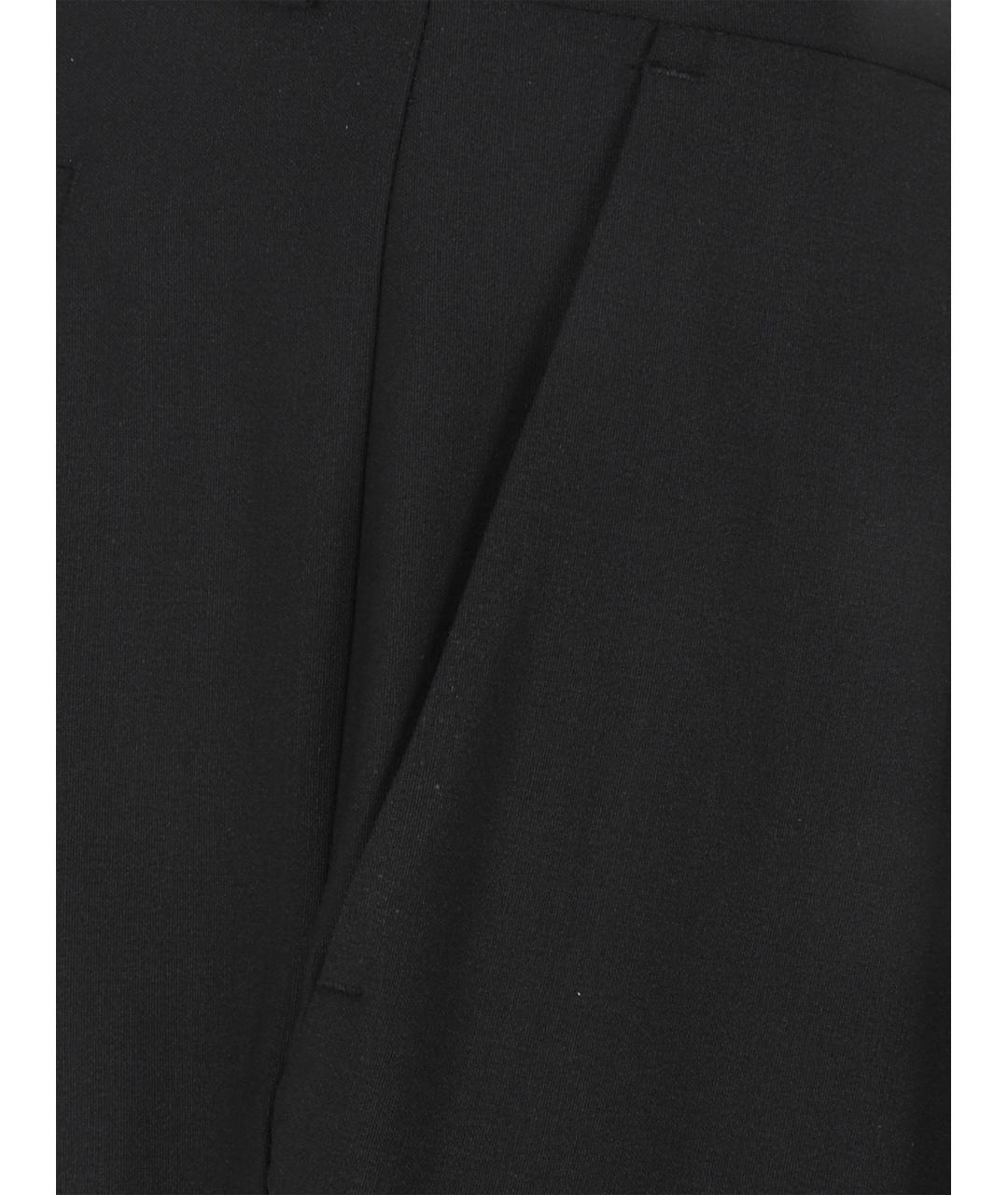 THE FRANKIE SHOP Черные полиэстеровые прямые брюки, фото 3
