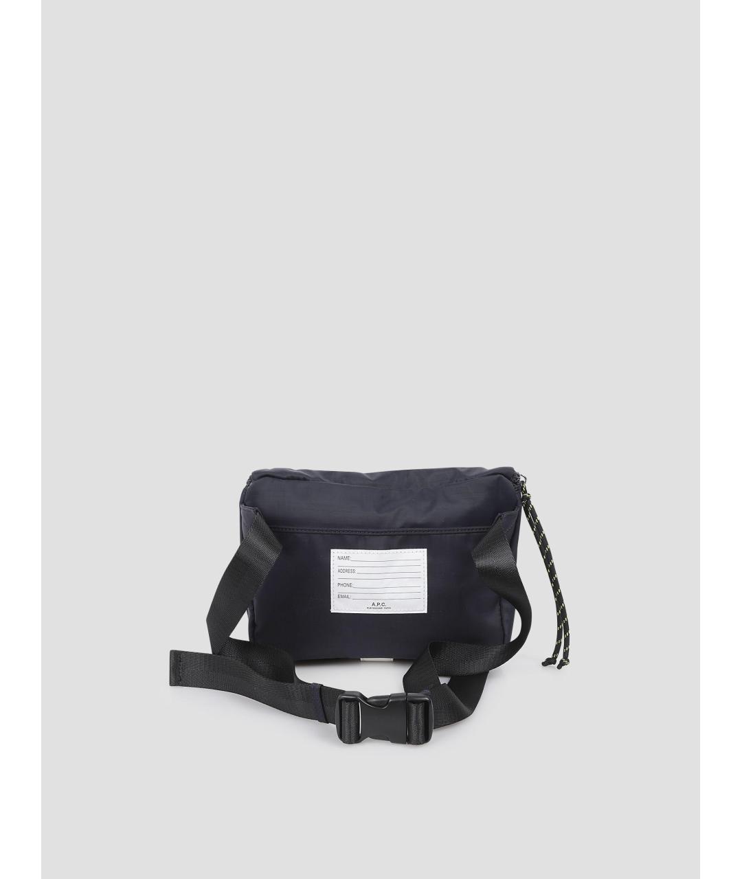 A.P.C. Темно-синяя сумка на плечо, фото 4
