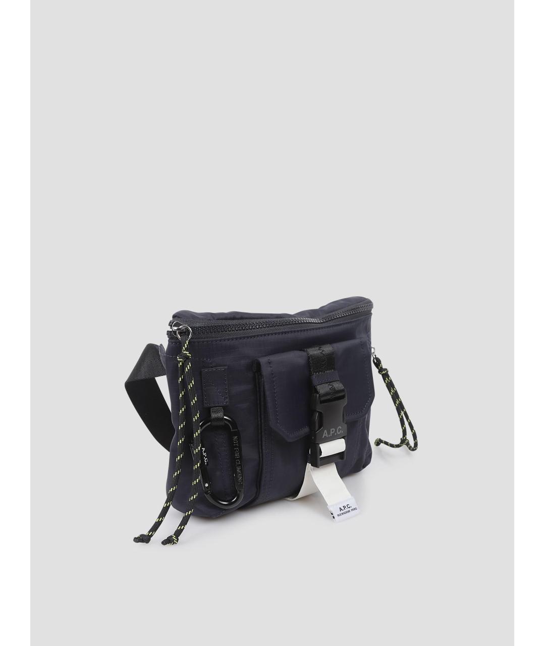 A.P.C. Темно-синяя сумка на плечо, фото 3