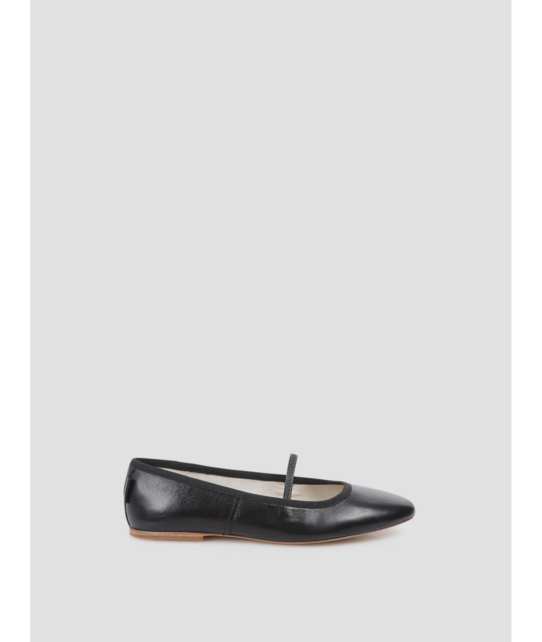 A.P.C. Черные кожаные балетки, фото 4