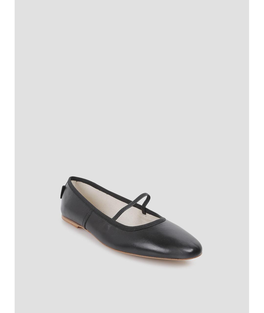 A.P.C. Черные кожаные балетки, фото 3
