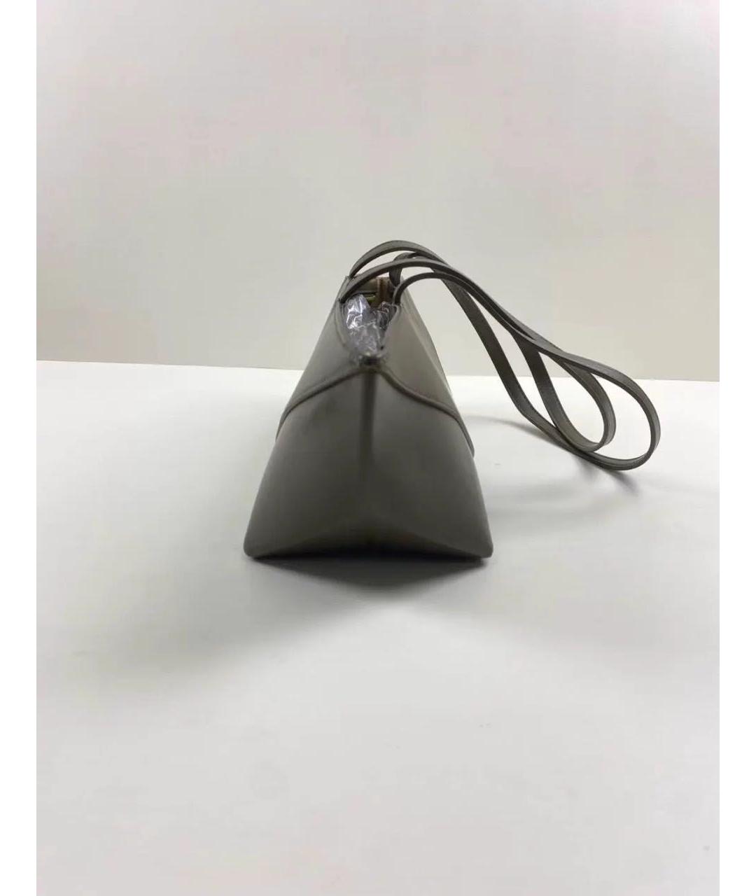 LOEWE Зеленая кожаная сумка с короткими ручками, фото 8