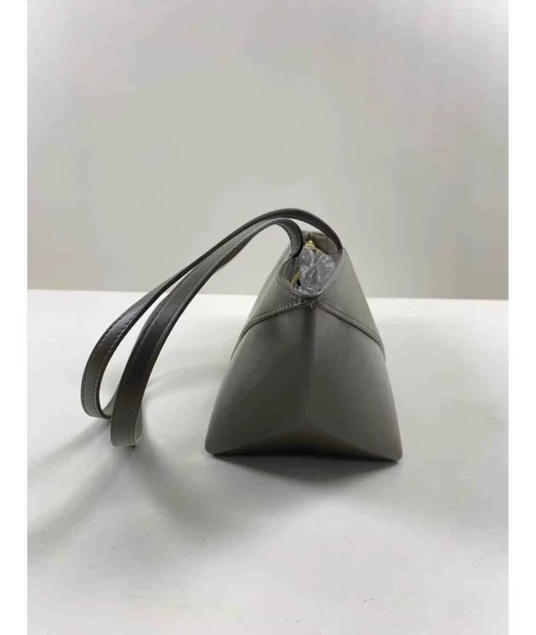 LOEWE Зеленая кожаная сумка с короткими ручками, фото 5