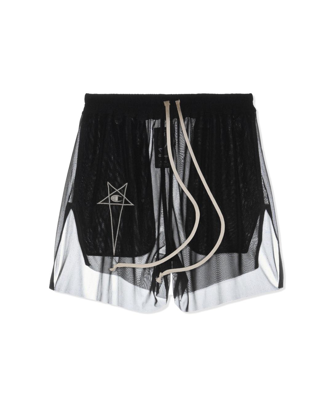 RICK OWENS Черные шелковые шорты, фото 1