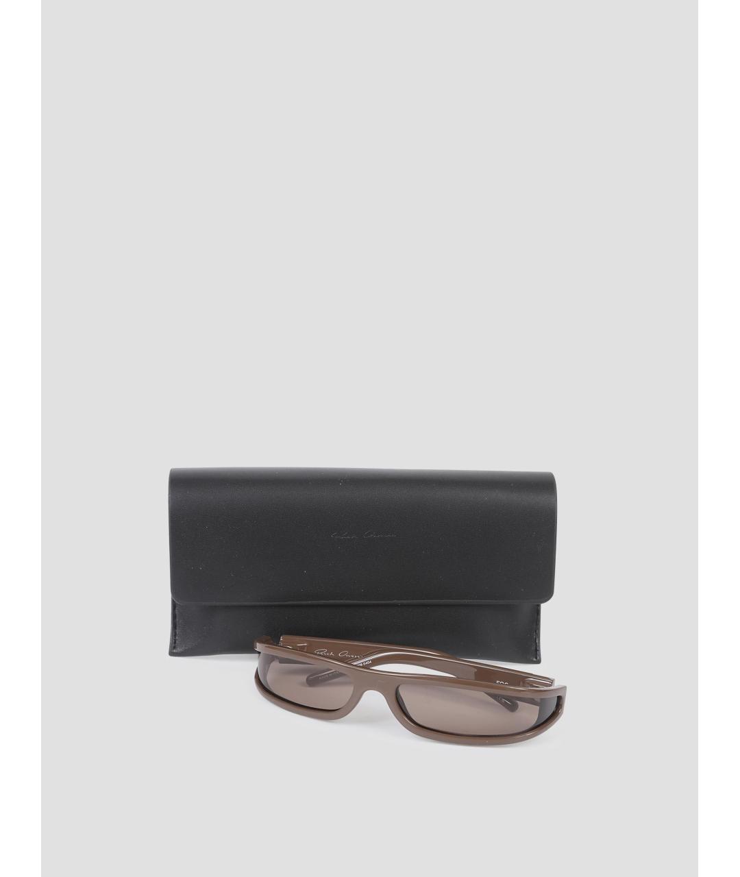 RICK OWENS Коричневые солнцезащитные очки, фото 2