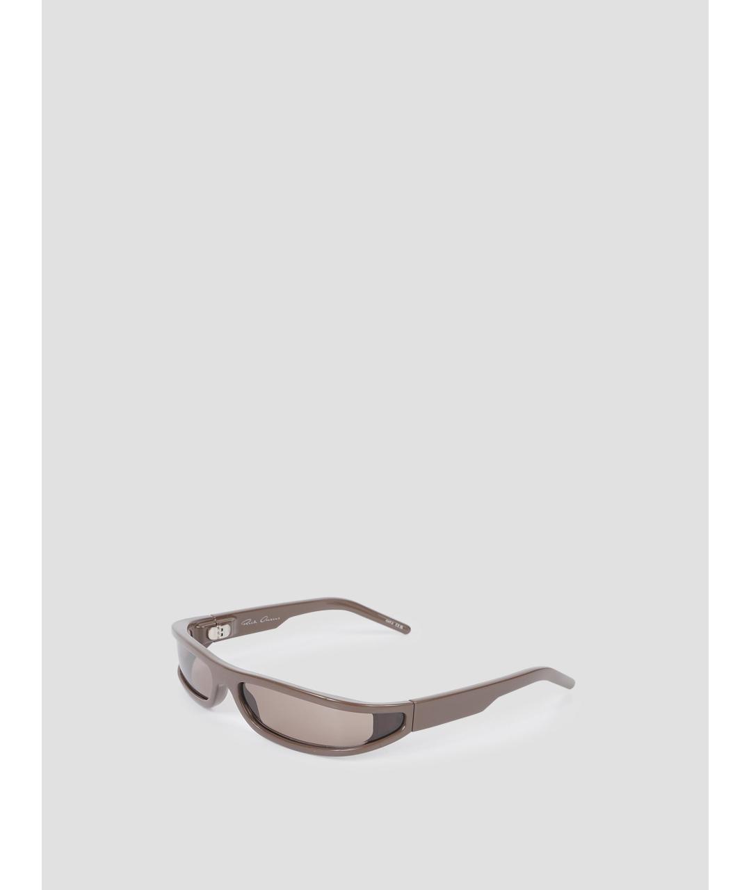 RICK OWENS Коричневые солнцезащитные очки, фото 3