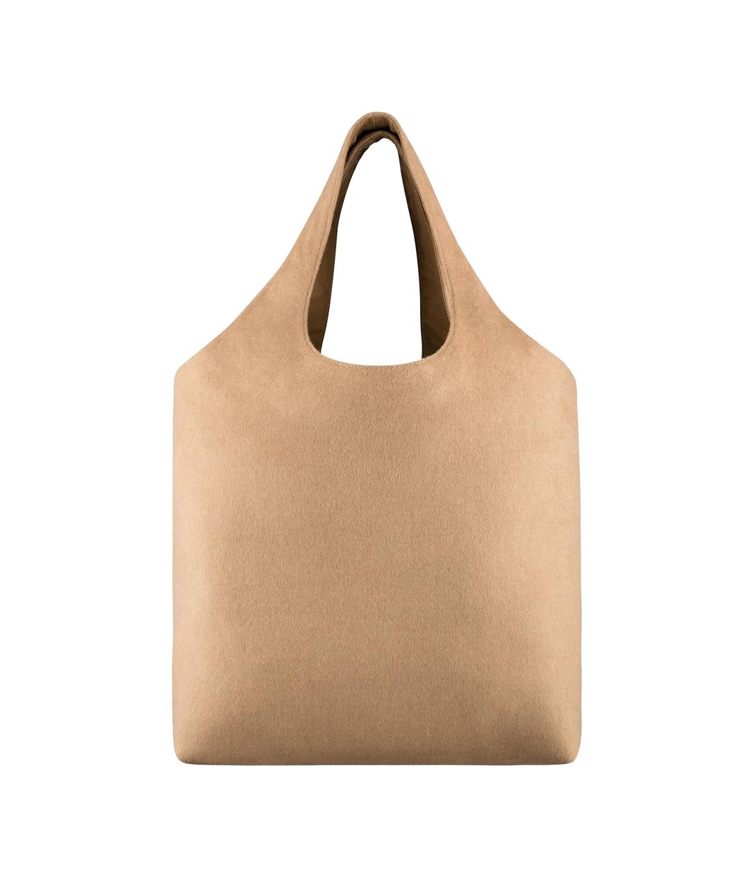 A.P.C. Бежевая шерстяная сумка тоут, фото 2