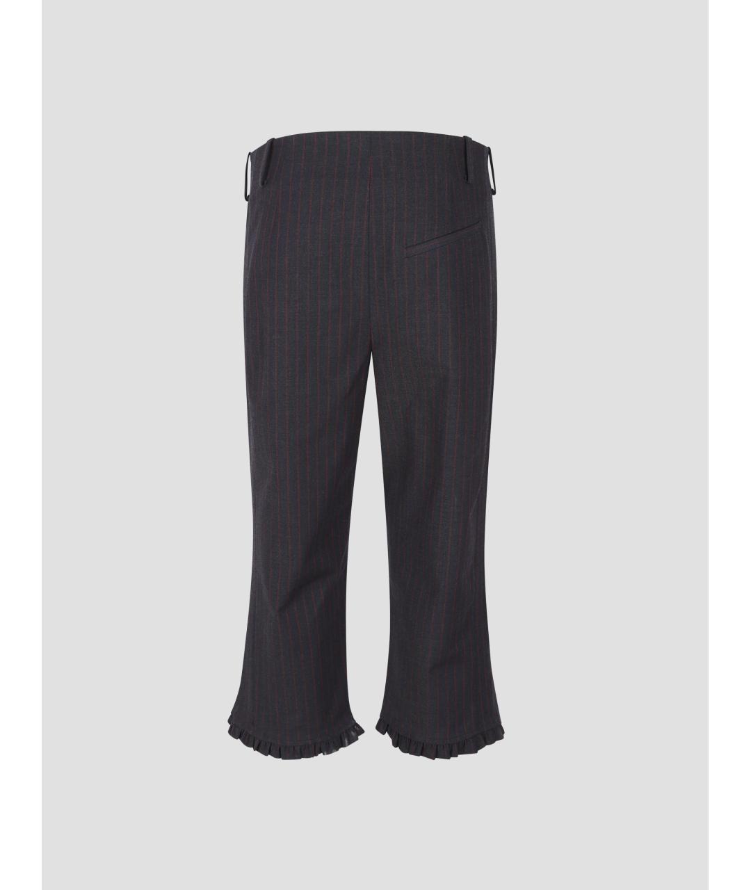 GANNI Серые прямые брюки, фото 2
