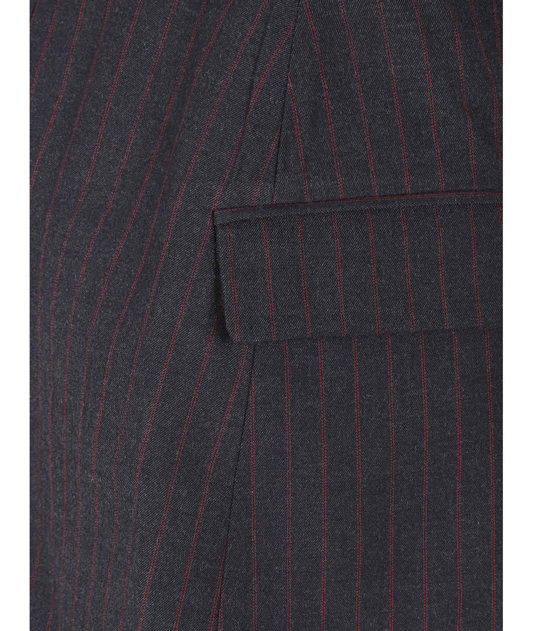 GANNI Серая полиэстеровая юбка мини, фото 3