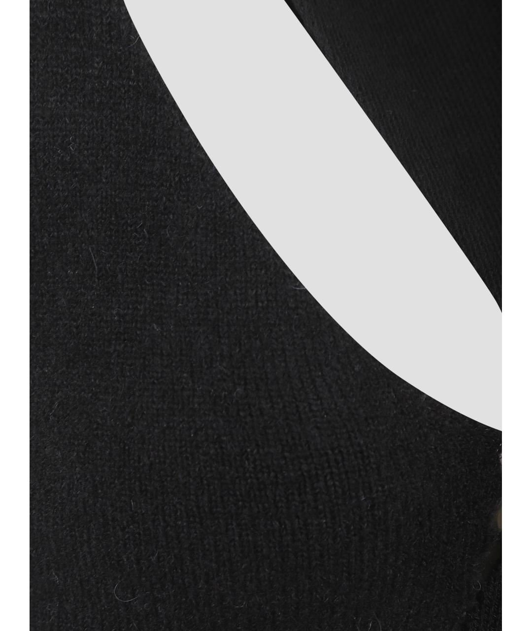 RICK OWENS Черная шерстяная майка, фото 3