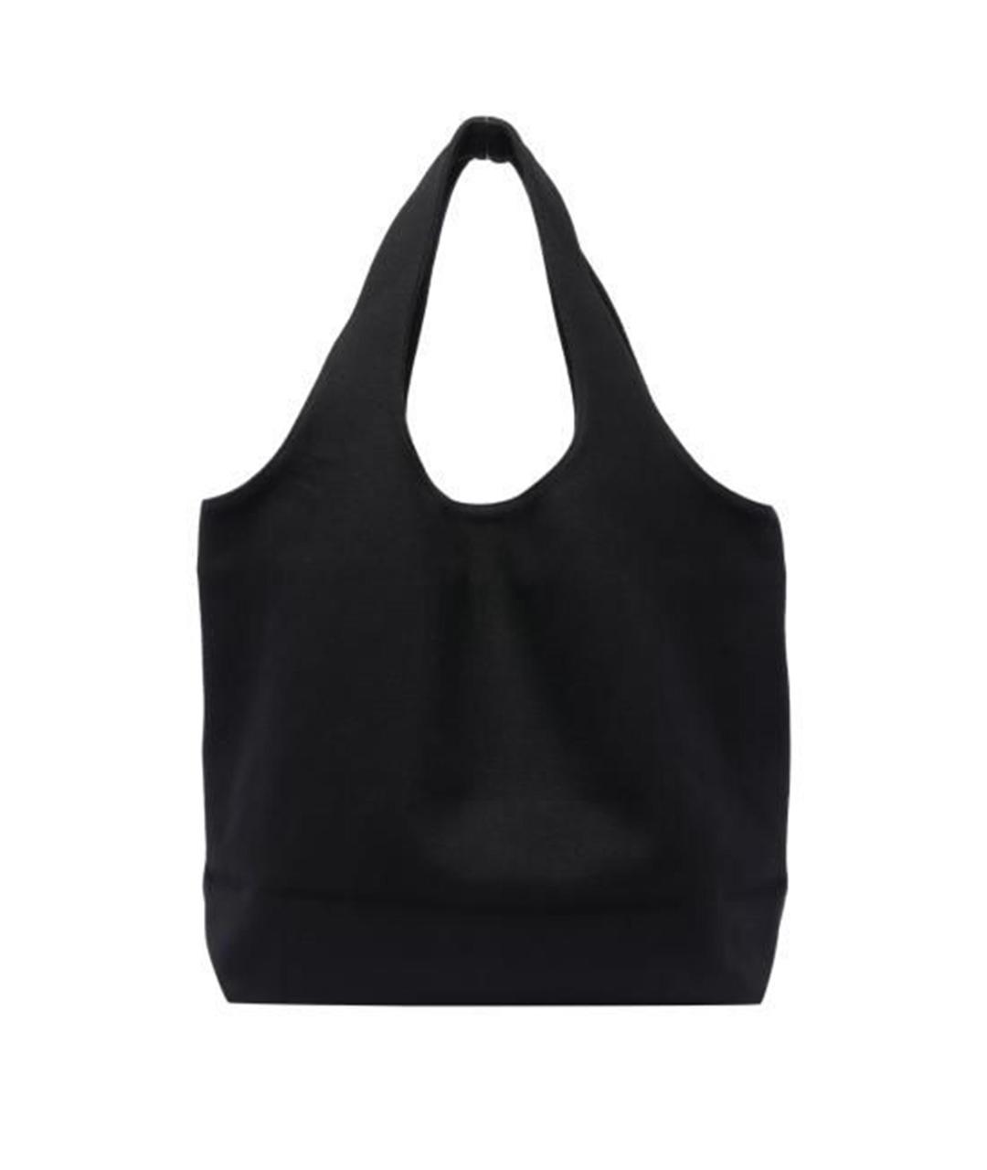 A.P.C. Черная шерстяная сумка тоут, фото 2