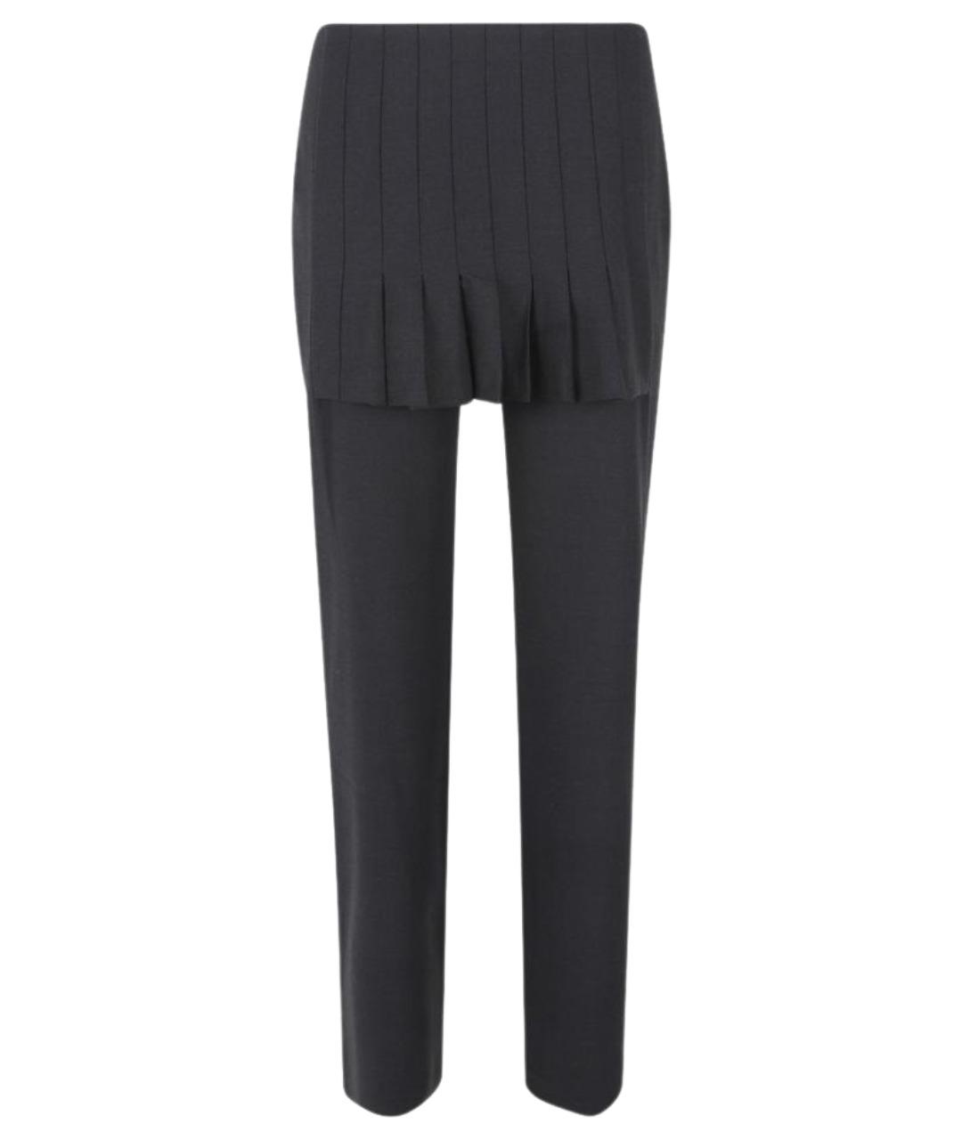 PALOMA WOOL Серые полиэстеровые прямые брюки, фото 1