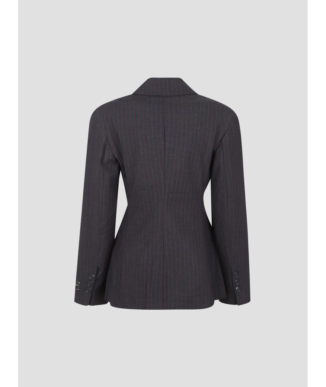 GANNI Серый жакет/пиджак, фото 2