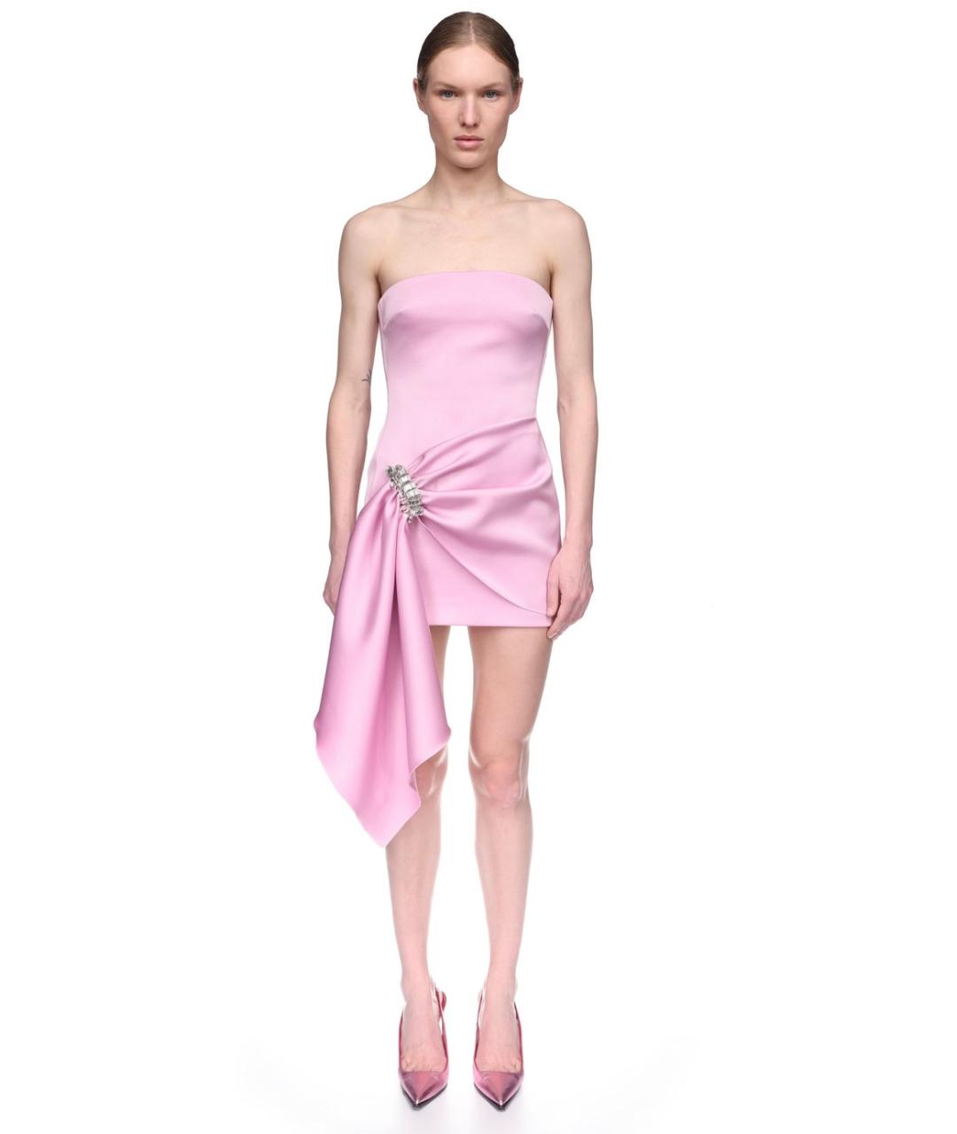 DAVID KOMA Розовое коктейльное платье, фото 2