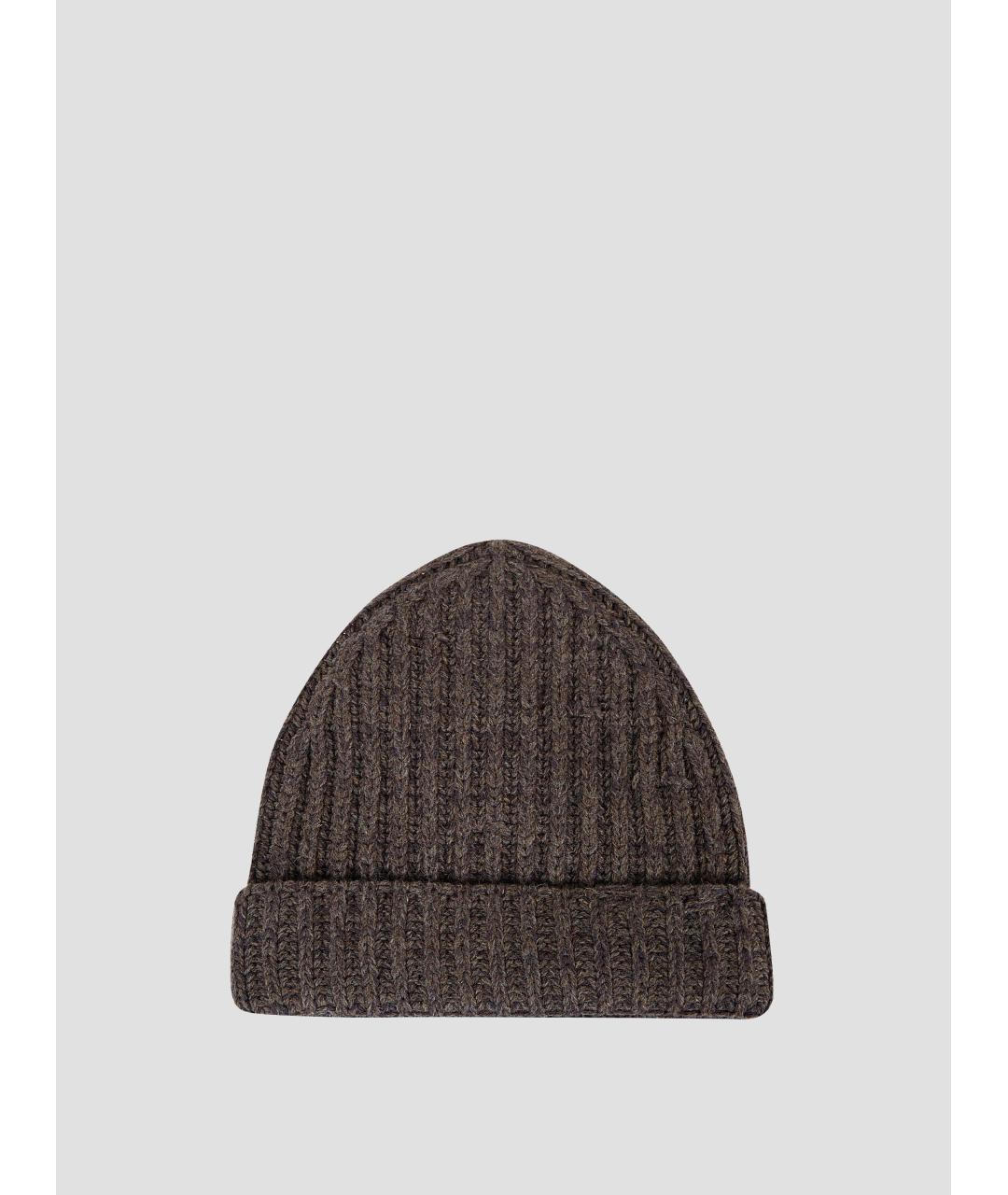 MAISON MARGIELA Коричневая шерстяная шапка, фото 2