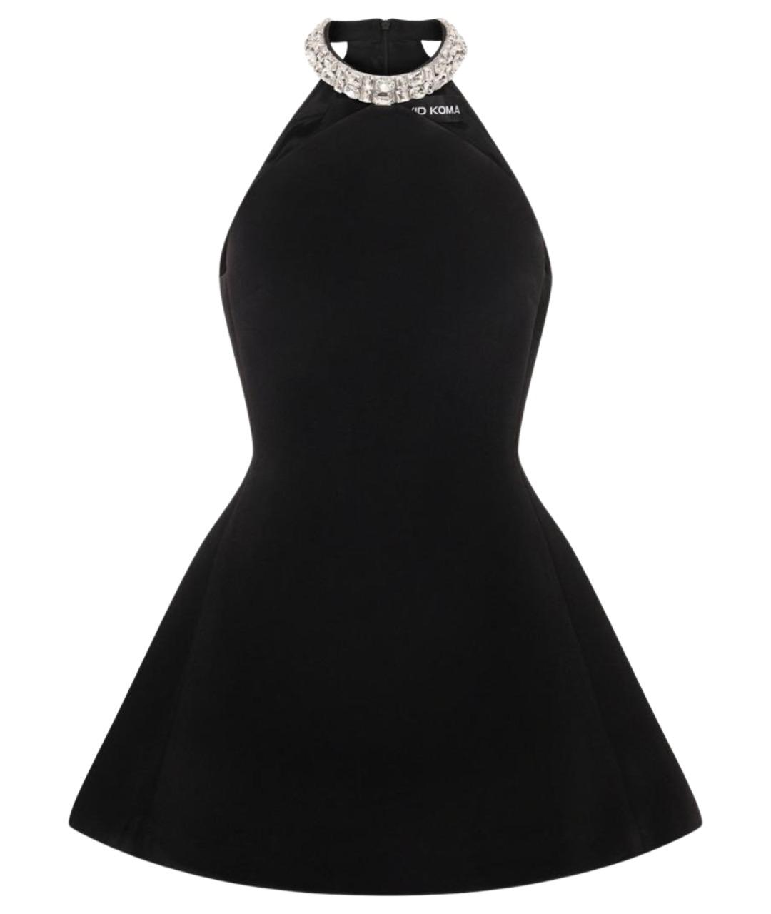 DAVID KOMA Черное коктейльное платье, фото 1