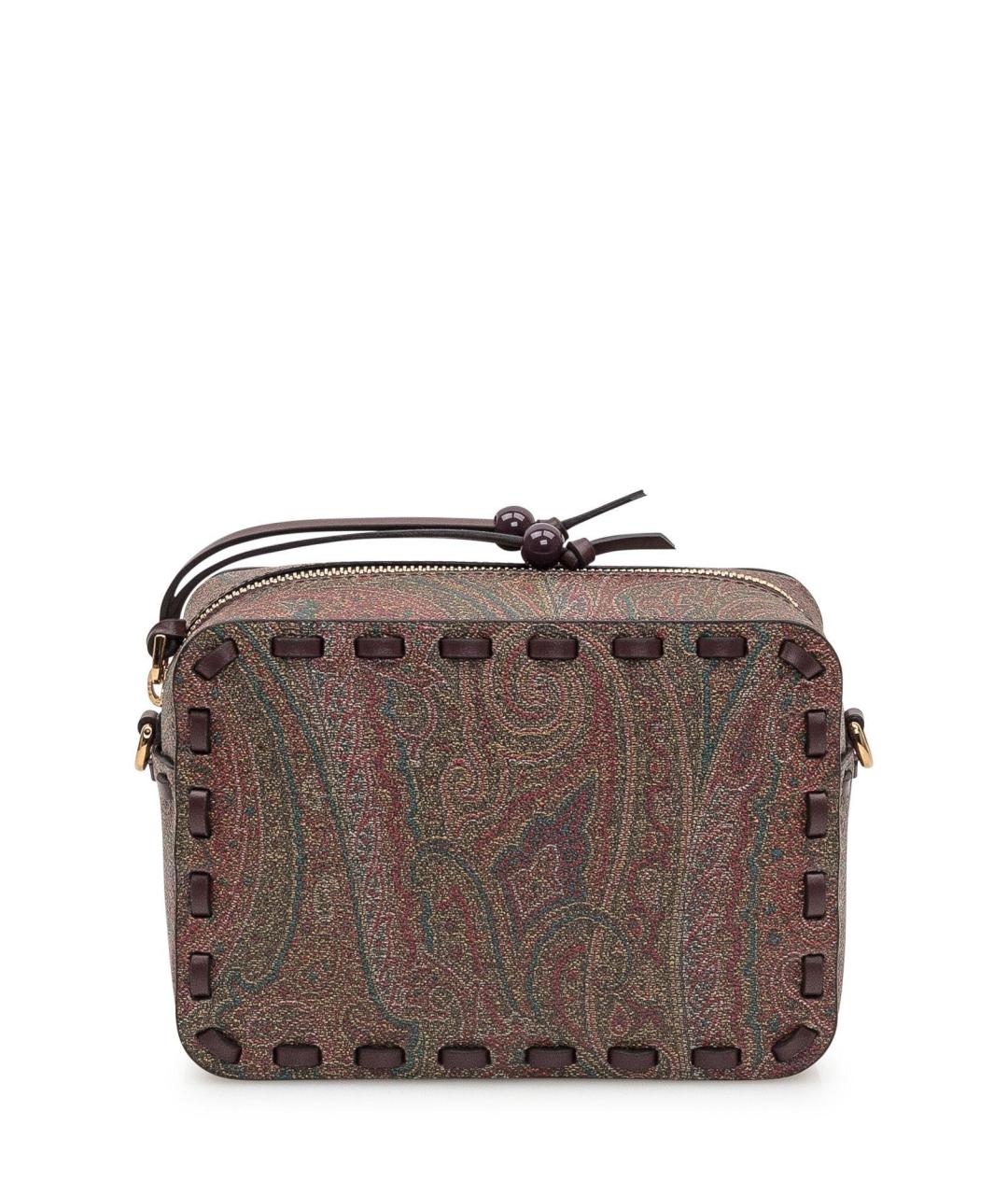 ETRO Бордовая хлопковая сумка через плечо, фото 1