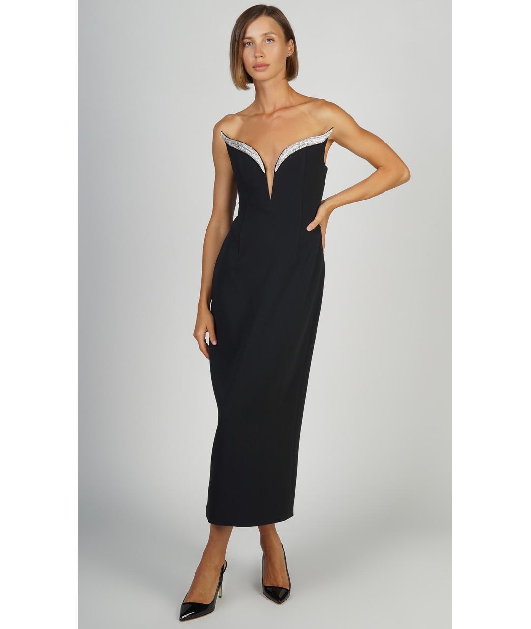 DAVID KOMA Черное коктейльное платье, фото 6