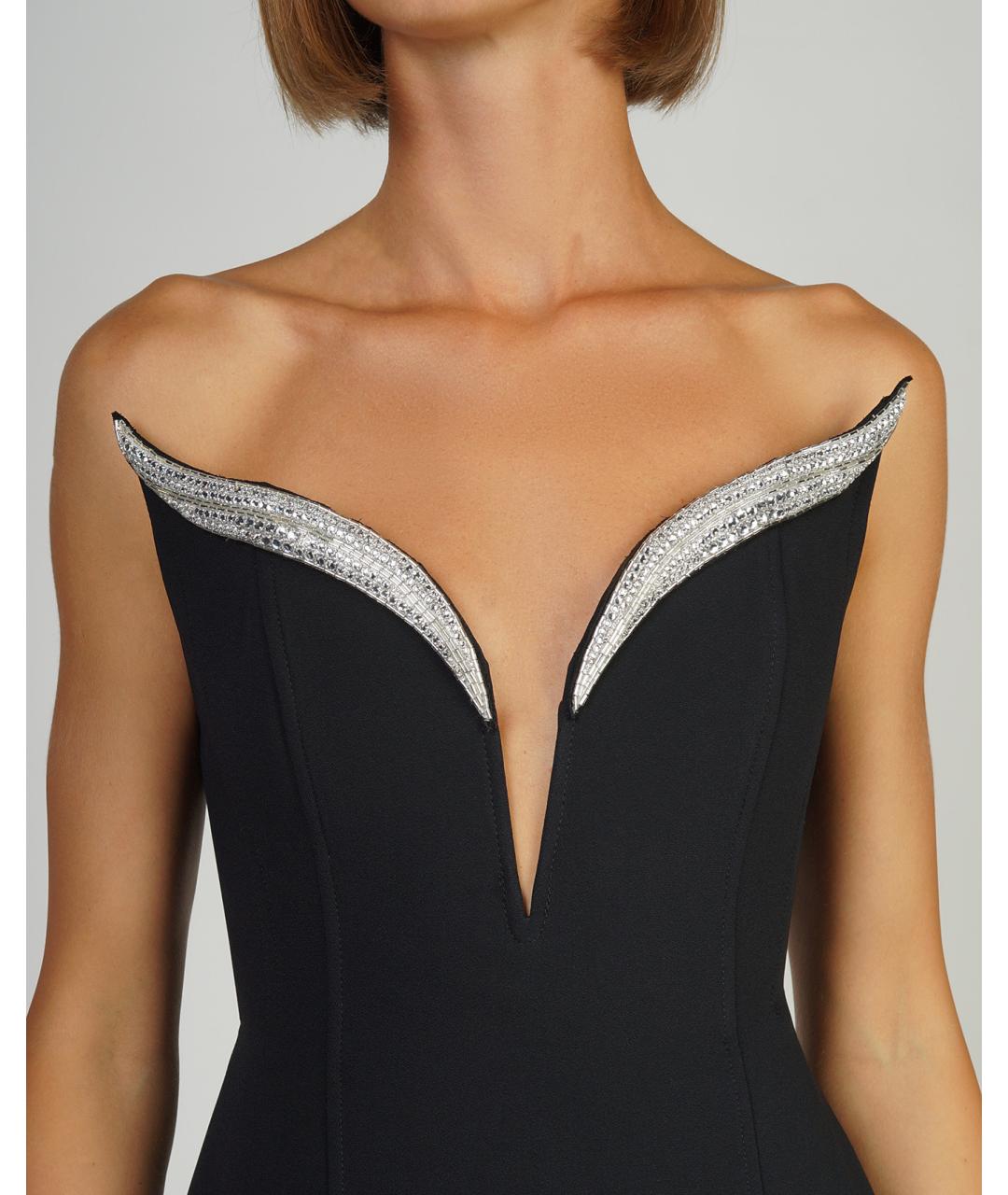 DAVID KOMA Черное коктейльное платье, фото 8