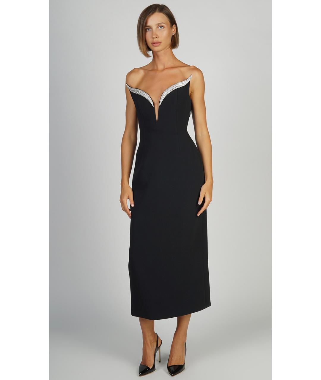 DAVID KOMA Черное коктейльное платье, фото 5