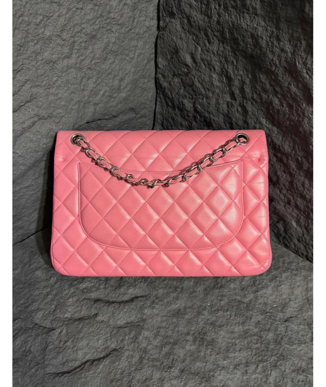 CHANEL Розовая кожаная сумка через плечо, фото 3