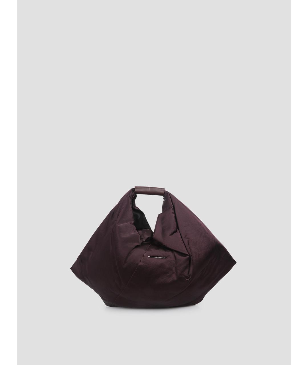 MM6 MAISON MARGIELA Фиолетовая хлопковая сумка через плечо, фото 3