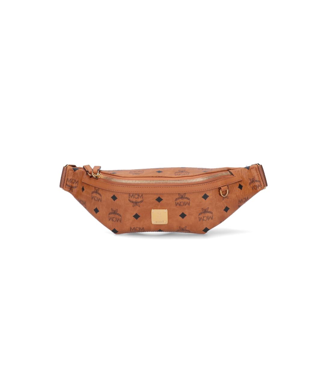 MCM Коричневая поясная сумка из искусственной кожи, фото 6