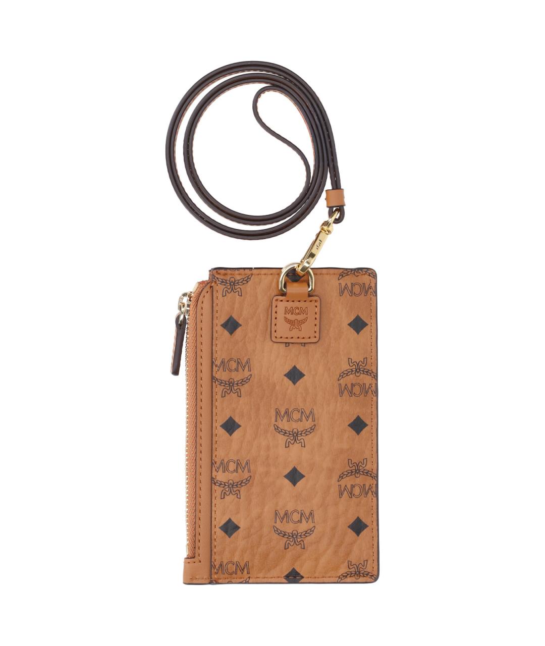 MCM Коричневый кожаный кардхолдер, фото 3