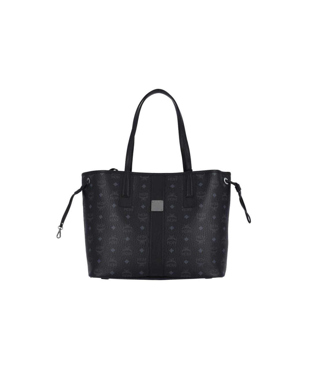 MCM Черная сумка тоут из искусственной кожи, фото 1