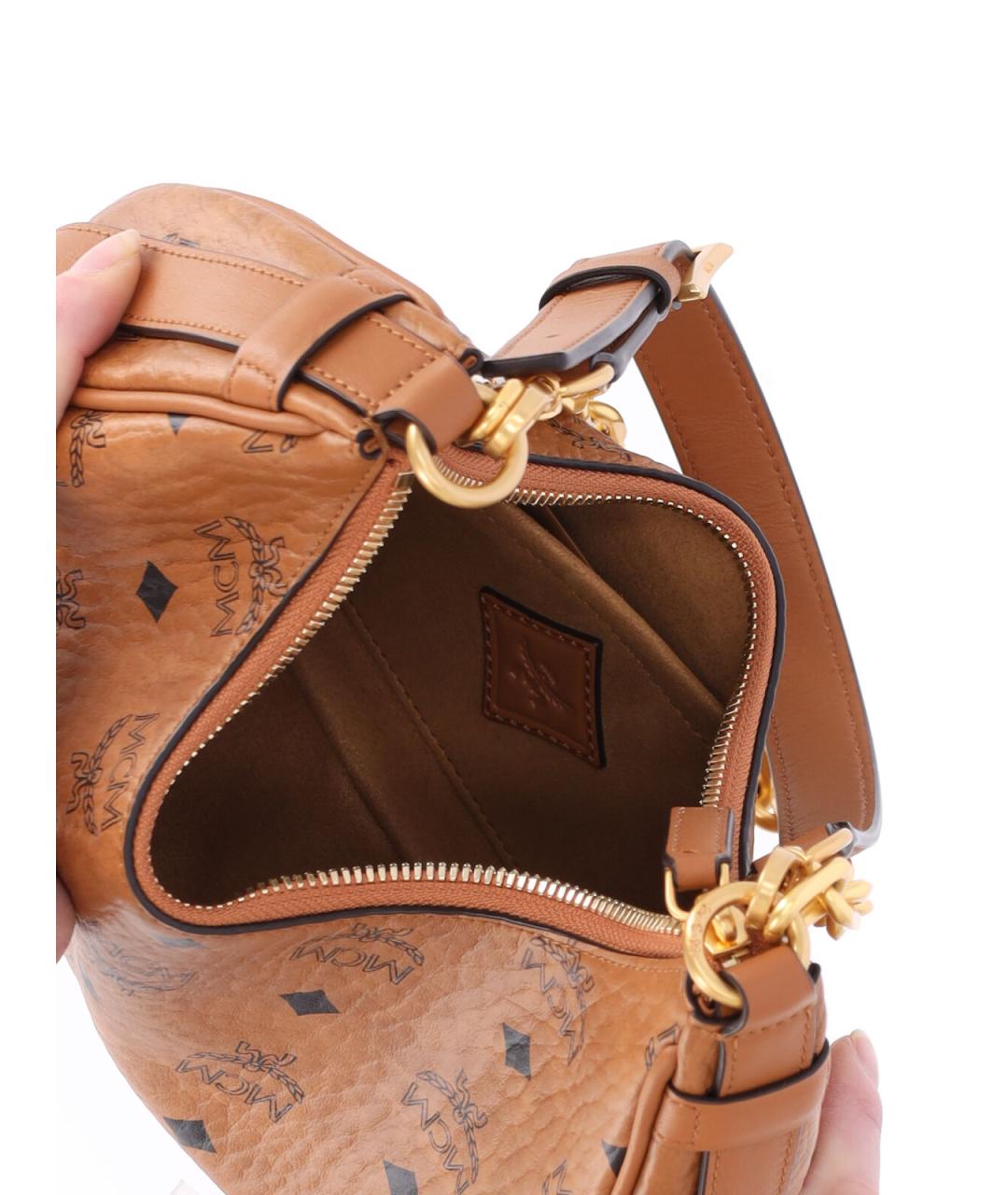 MCM Коричневая сумка через плечо из искусственной кожи, фото 4