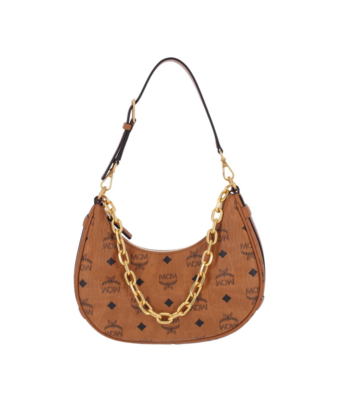 MCM Коричневая сумка через плечо из искусственной кожи, фото 1