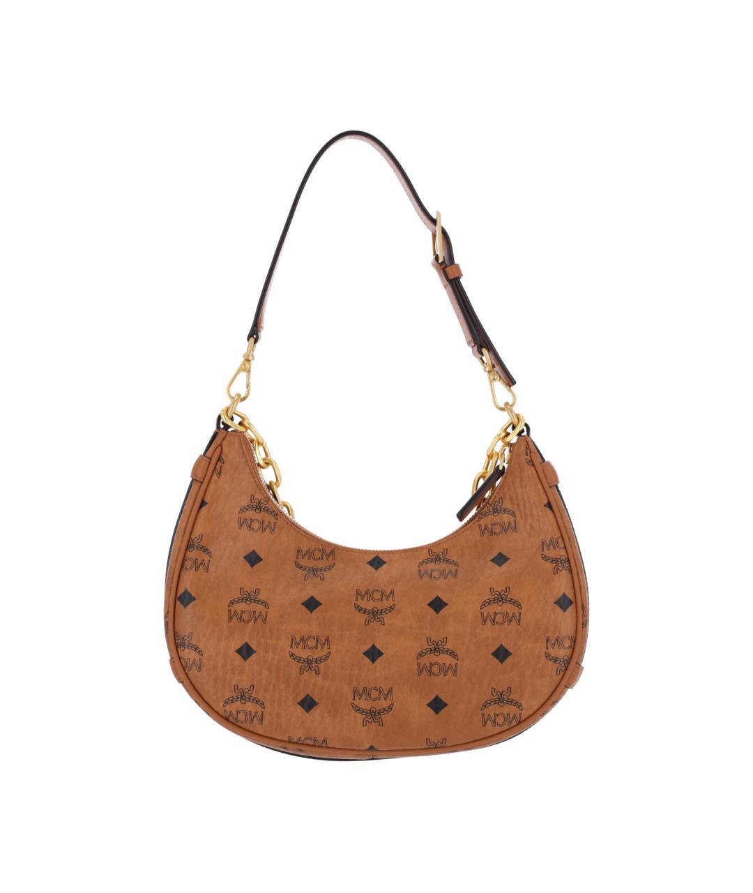 MCM Коричневая сумка через плечо из искусственной кожи, фото 3