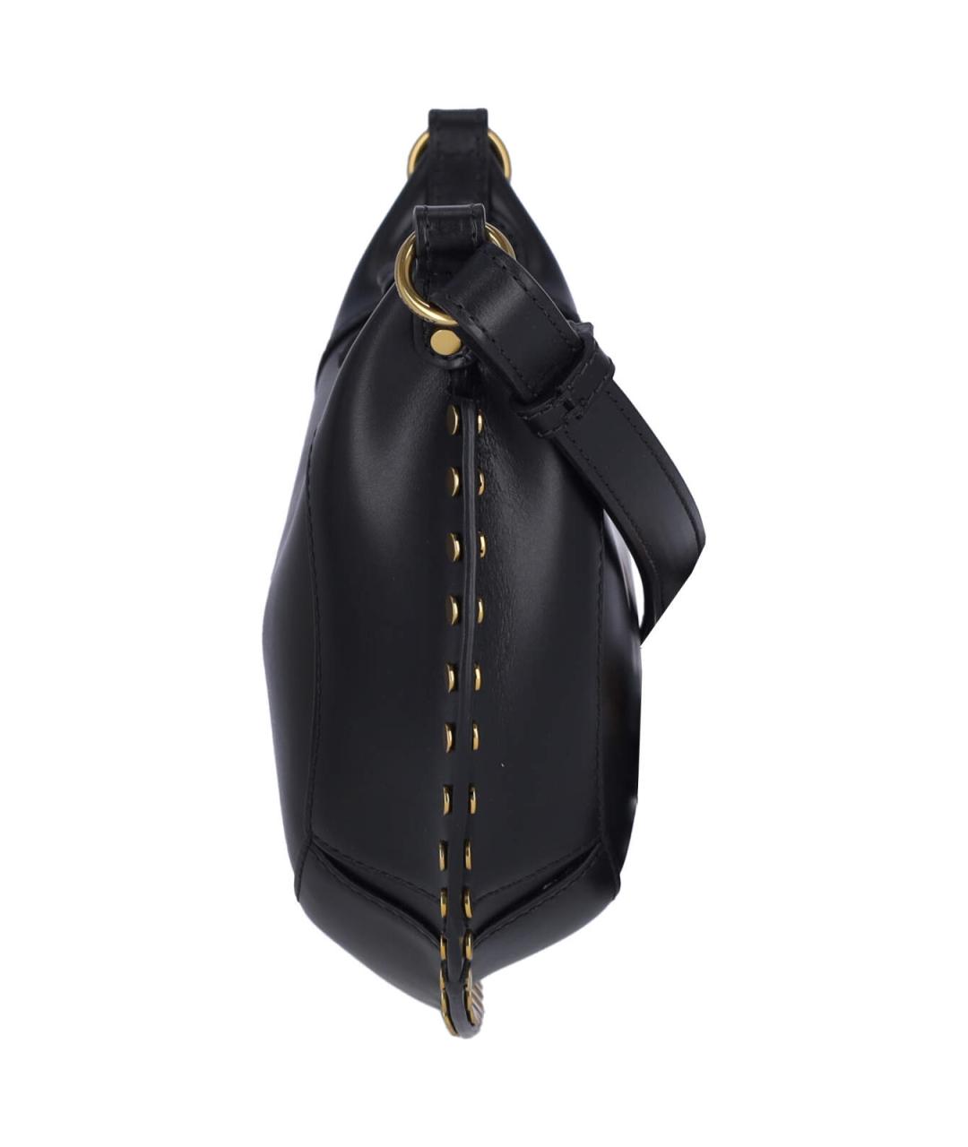ISABEL MARANT Черная кожаная сумка через плечо, фото 5