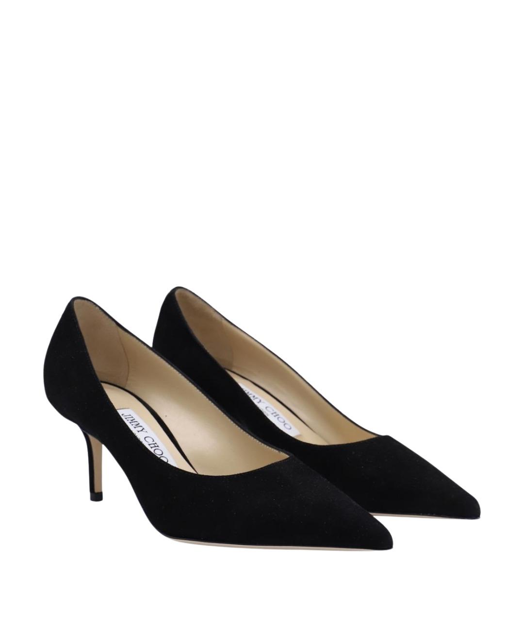 JIMMY CHOO Черные кожаные туфли, фото 2