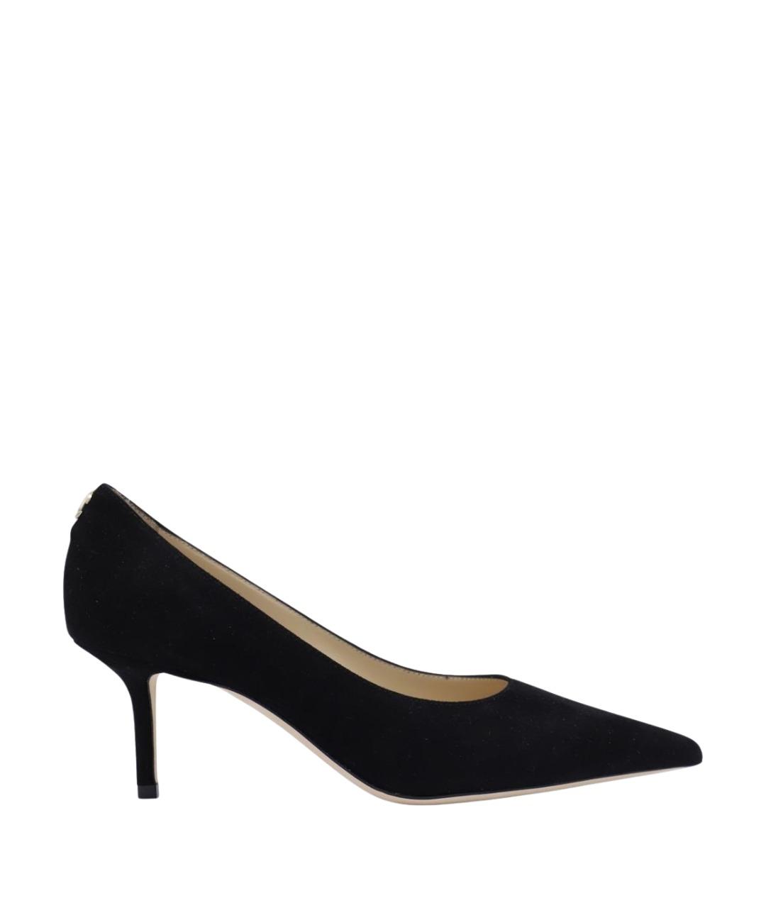 JIMMY CHOO Черные кожаные туфли, фото 1