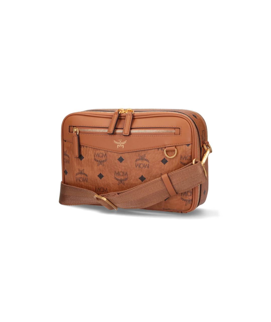 MCM Коричневая сумка на плечо из искусственной кожи, фото 2
