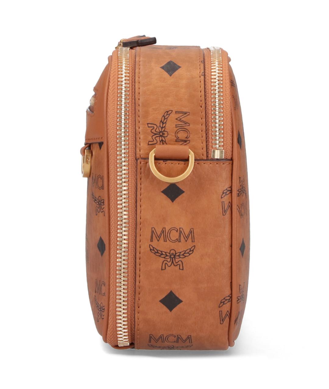 MCM Коричневая сумка на плечо из искусственной кожи, фото 5