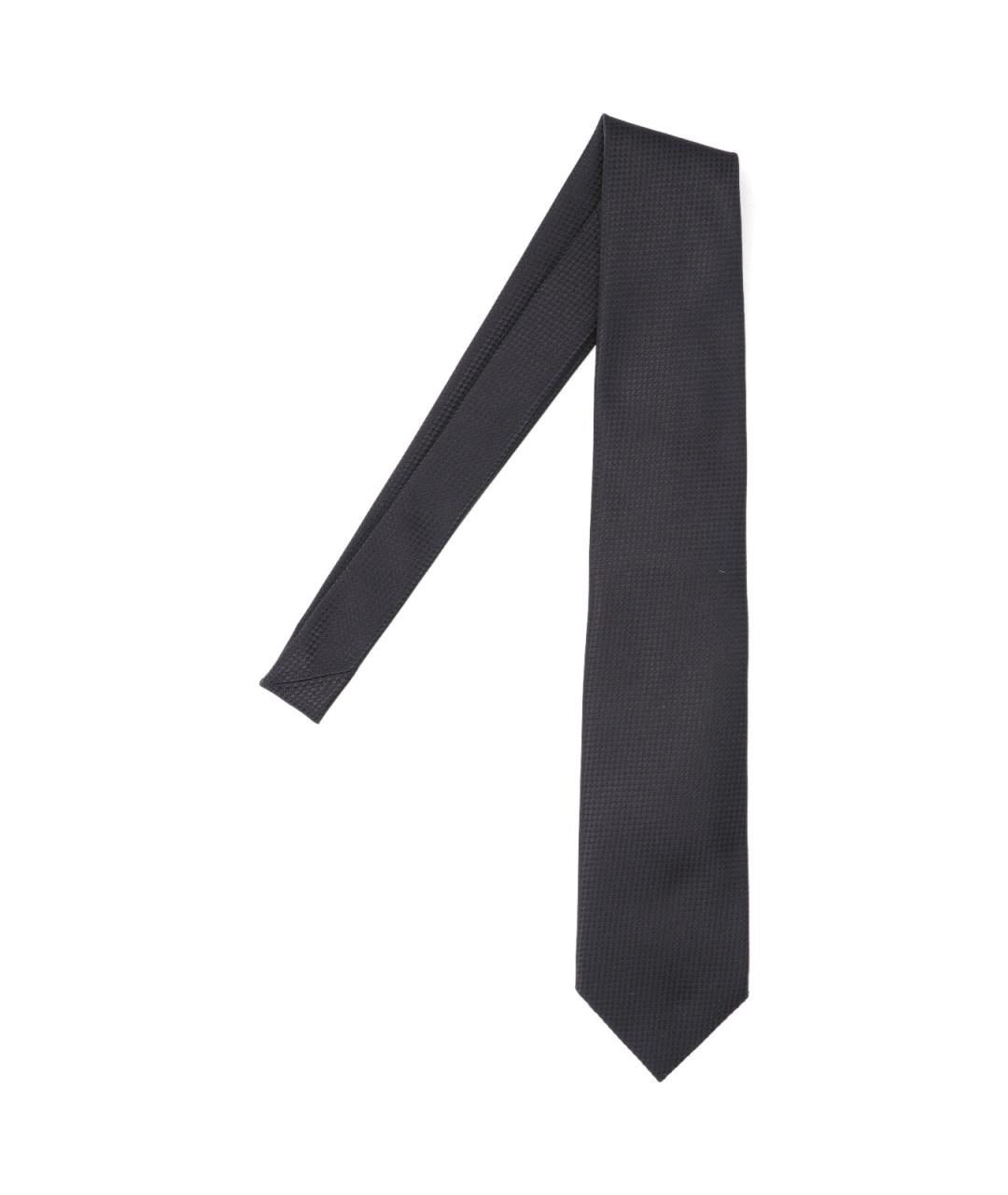 TOM FORD Черный шелковый галстук, фото 1