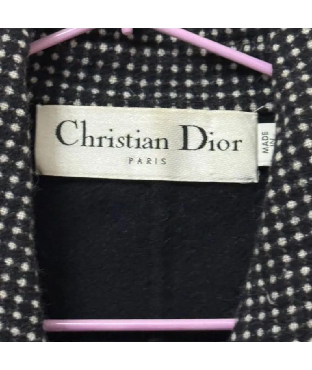 CHRISTIAN DIOR Черный шерстяной костюм с юбками, фото 3