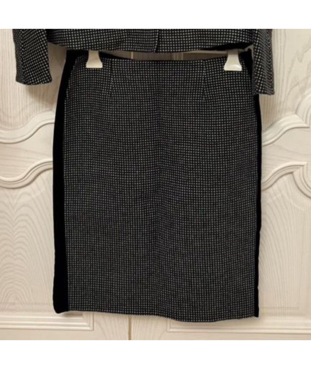 CHRISTIAN DIOR Черный шерстяной костюм с юбками, фото 2