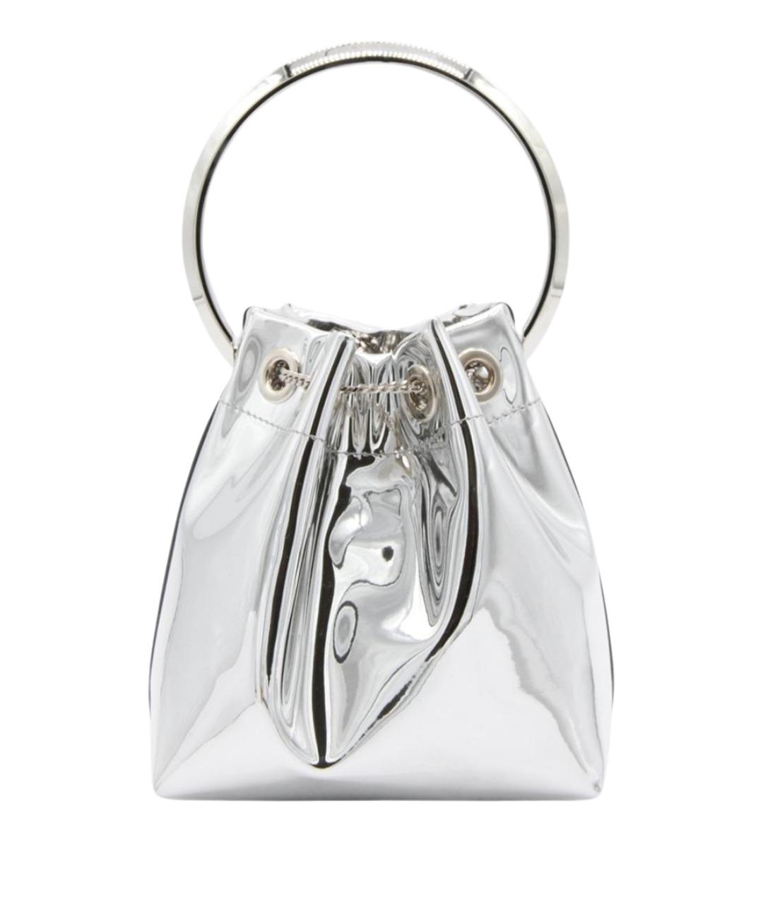 JIMMY CHOO Серебряная сумка с короткими ручками, фото 2