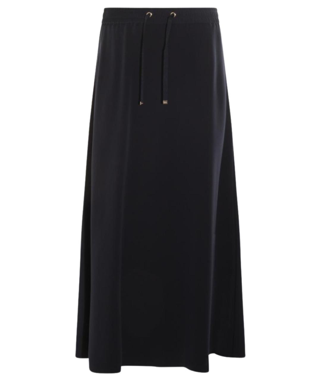 HERNO Синяя полиэстеровая юбка миди, фото 1