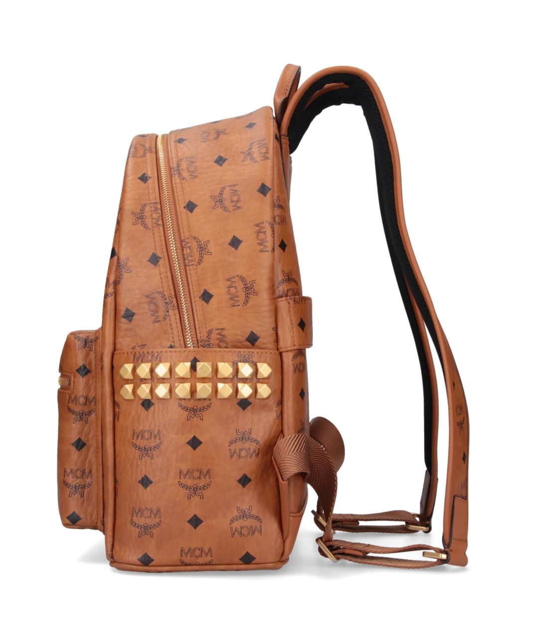 MCM Коричневый рюкзак из искусственной кожи, фото 5