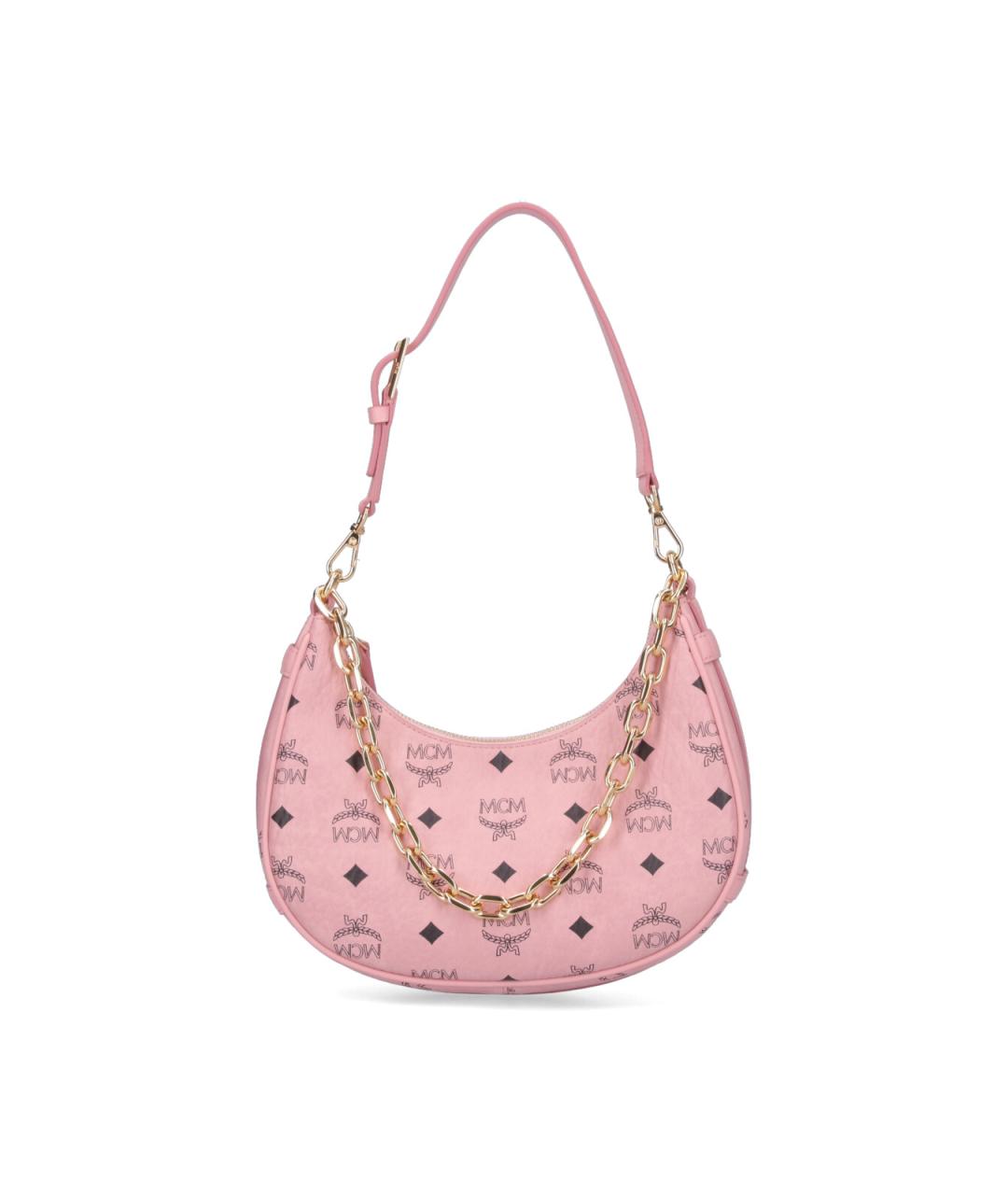 MCM Розовая сумка через плечо из искусственной кожи, фото 1