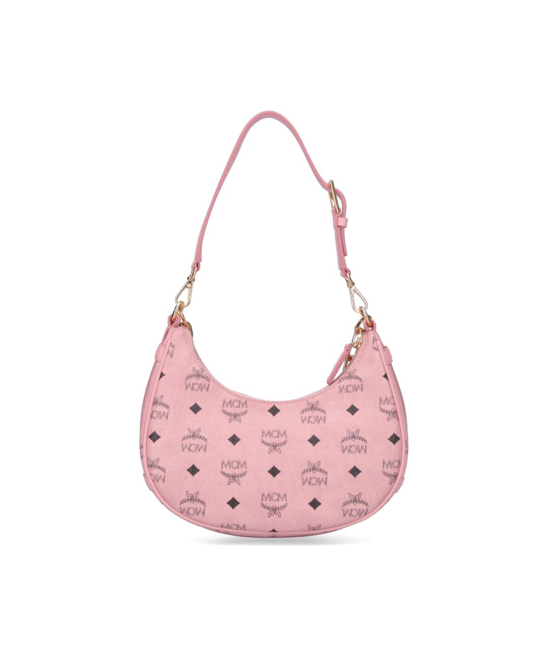 MCM Розовая сумка через плечо из искусственной кожи, фото 3