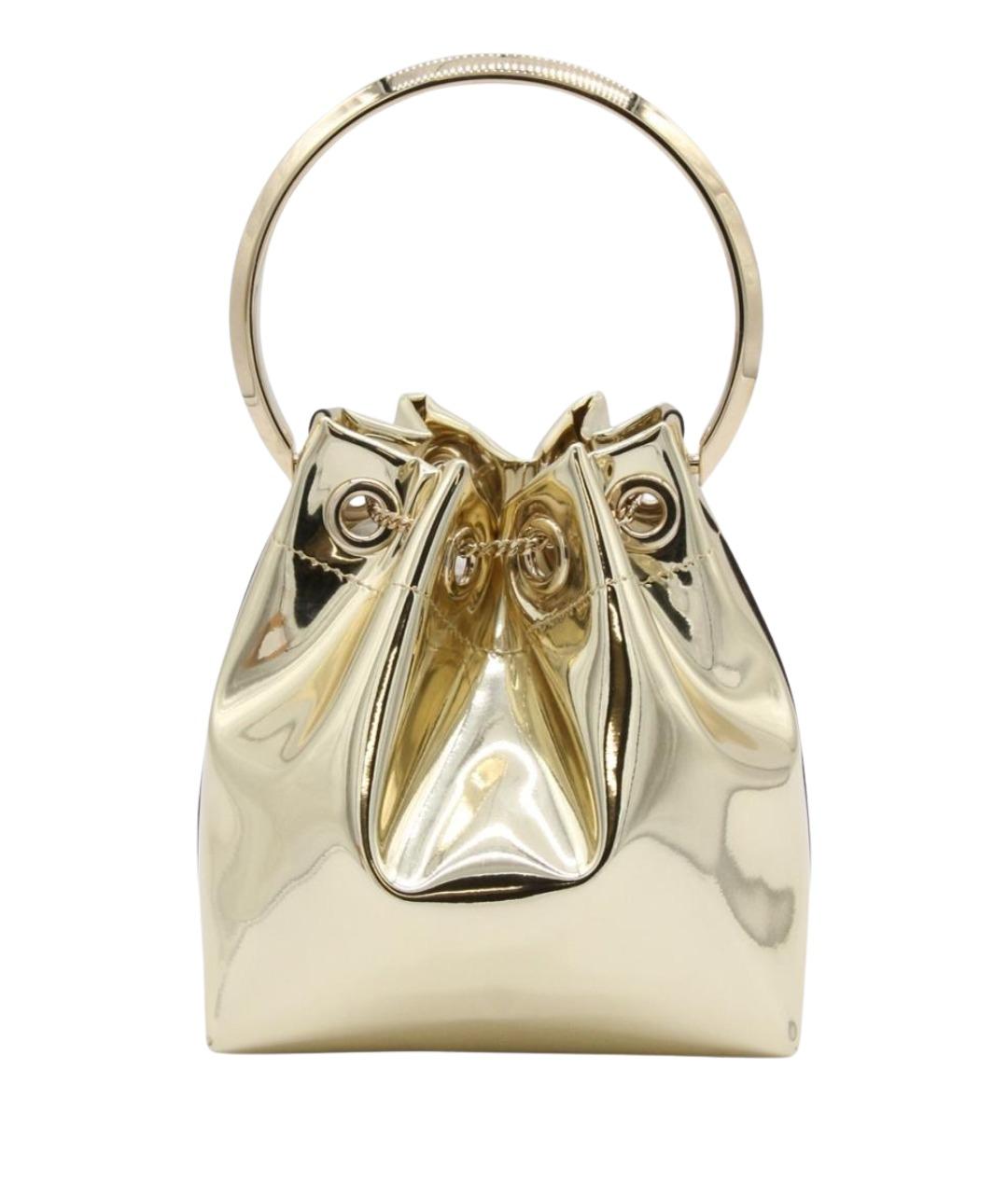 JIMMY CHOO Золотая сумка с короткими ручками, фото 2