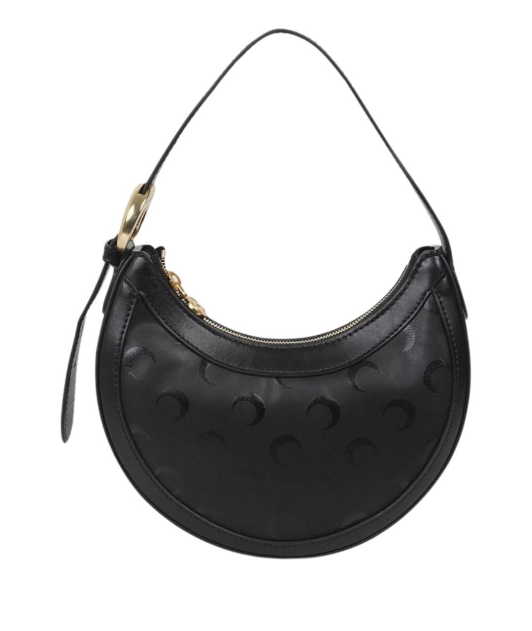 MARINE SERRE Черная сумка через плечо из искусственной кожи, фото 1